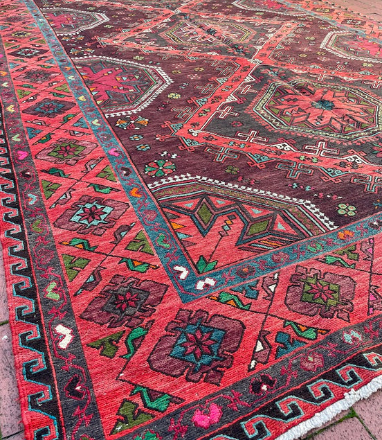 Antique Caucasian Sumak 7'4 x 12'0