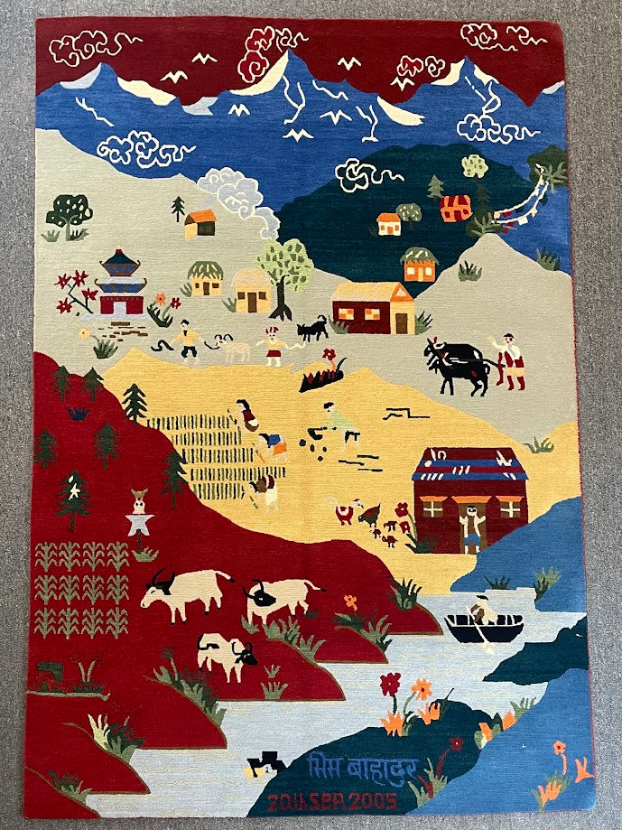 Tibetan Village 4'0 x 6'0