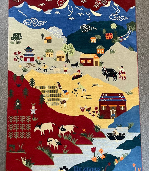 Tibetan Village 4'0 x 6'0