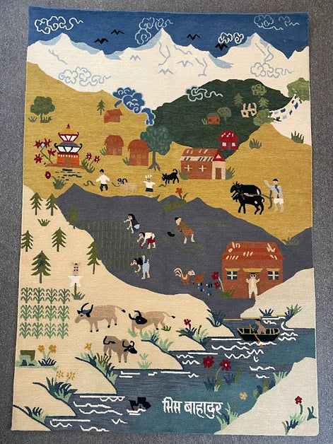 Tibetan Village 4'1 x 6'0