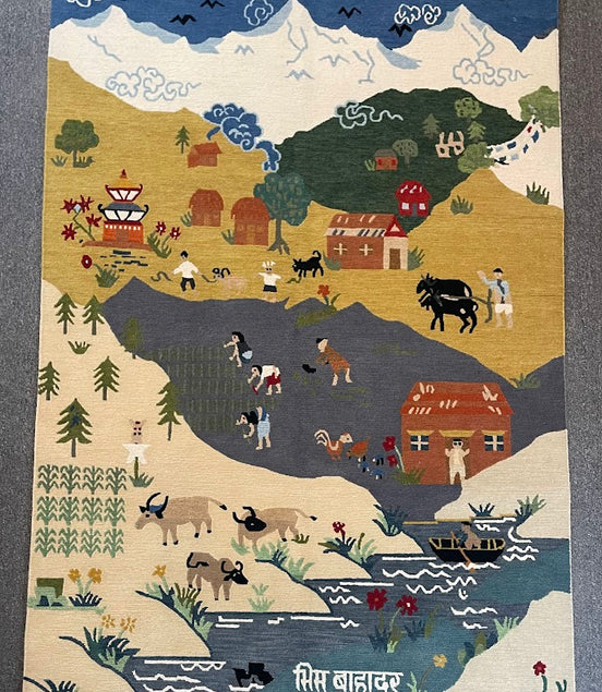 Tibetan Village 4'1 x 6'0