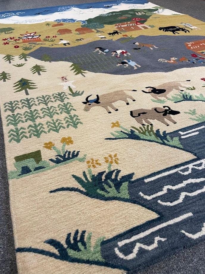 Tibetan Village 4'1 x 6'0