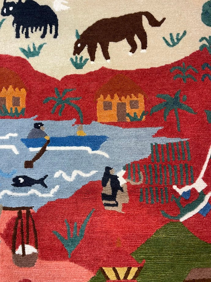 Tibetan Village 4'0 x 4'0