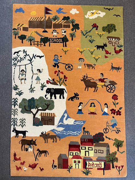 Tibetan Village 3'11x 6'0