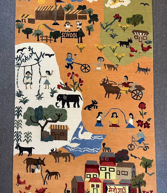 Tibetan Village 3'11x 6'0