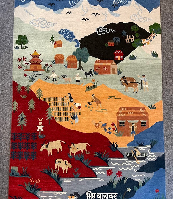 Tibetan Village 4'0 x 6'0