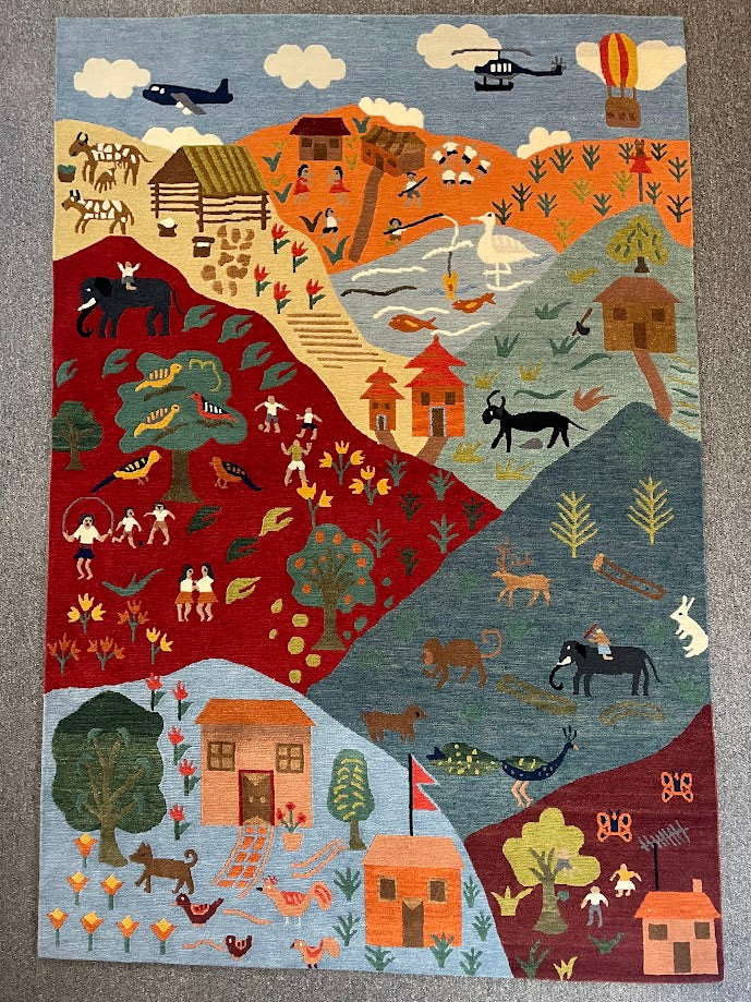 Tibetan Village 4'0 x 6'0