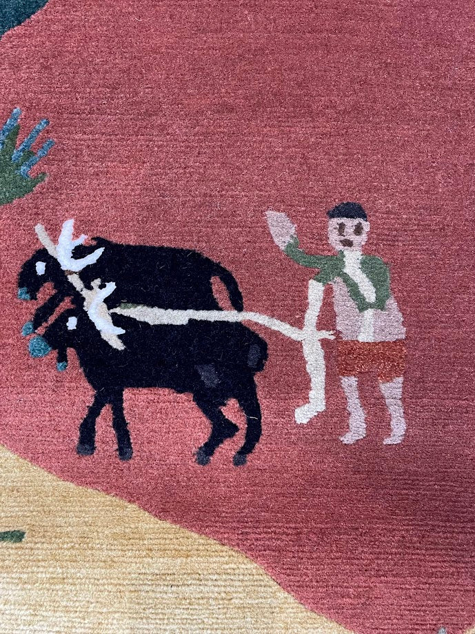 Tibetan Village 4'1 x6'1