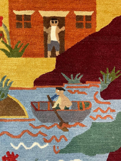 Tibetan Village 4'1 x6'1