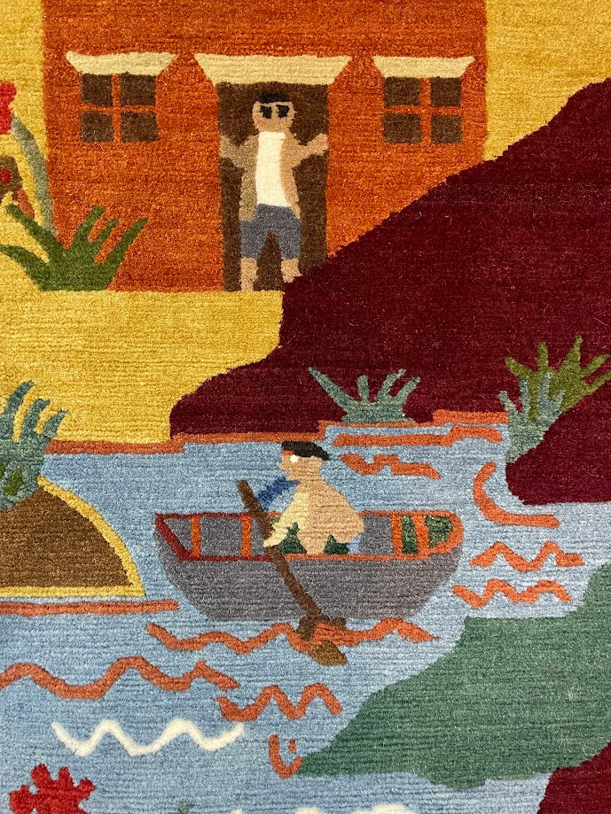 Tibetan Village 4'1 x6'1