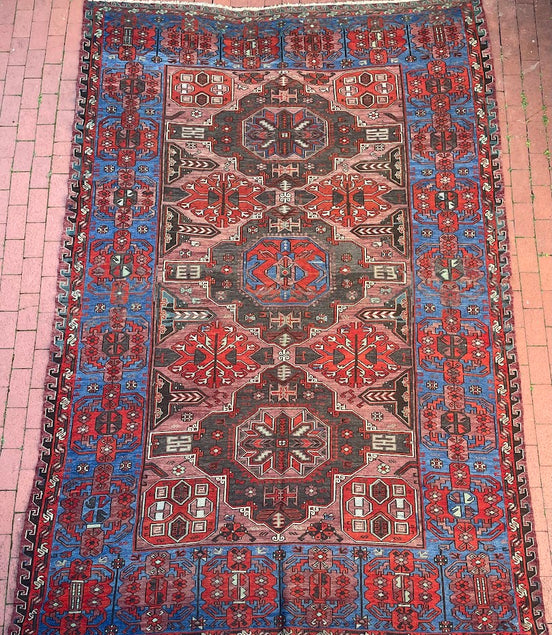 Antique Caucasian Sumak 7'7 x 11'10