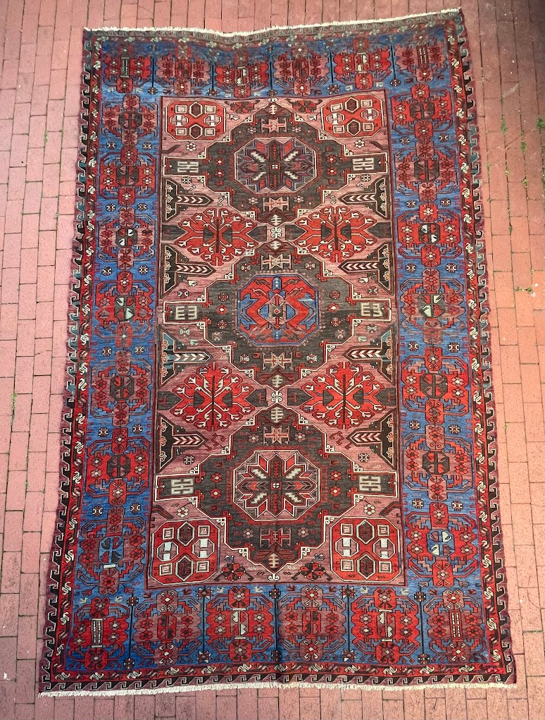 Antique Caucasian Sumak 7'7 x 11'10