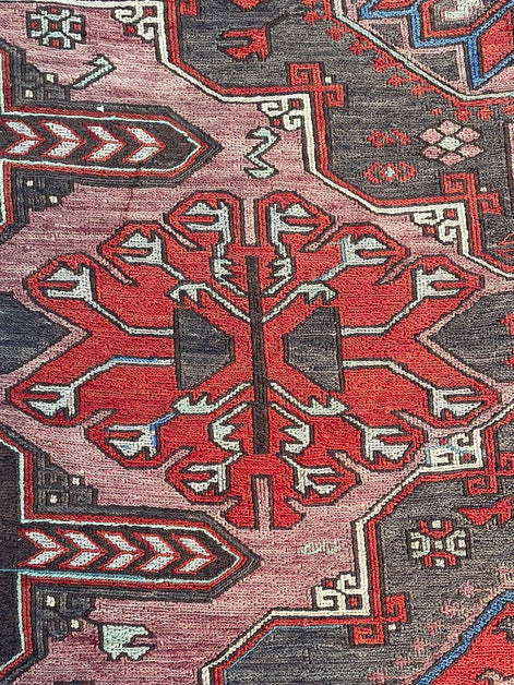 Antique Caucasian Sumak 7'7 x 11'10