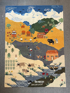 Tibetan Village 5'1 x 7'0
