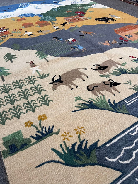 Tibetan Village 5'1 x 7'0