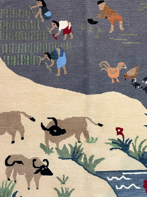 Tibetan Village 5'1 x 7'0