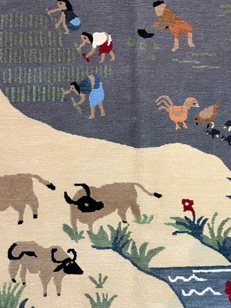 Tibetan Village 5'1 x 7'0