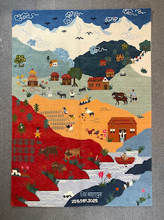 Tibetan Village 5'1 x 7'1