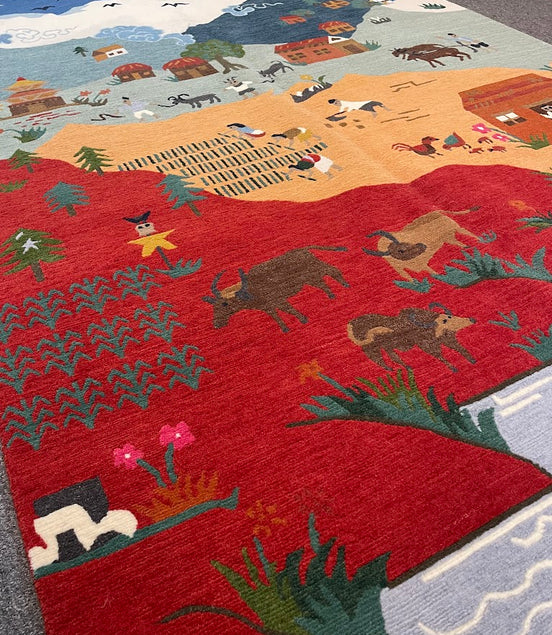 Tibetan Village 5'1 x 7'1