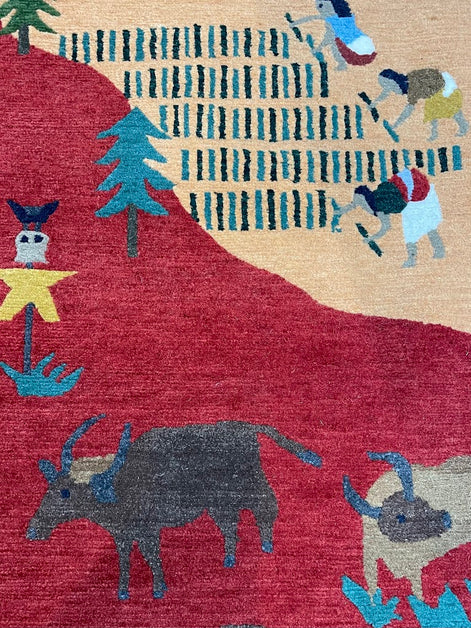 Tibetan Village 5'1 x 7'1