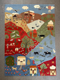 Tibetan Village 5'0 x 7'1