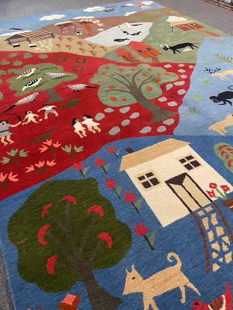 Tibetan Village 5'0 x 7'1