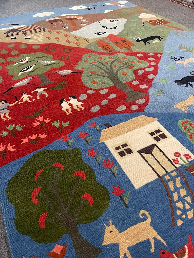 Tibetan Village 5'0 x 7'1