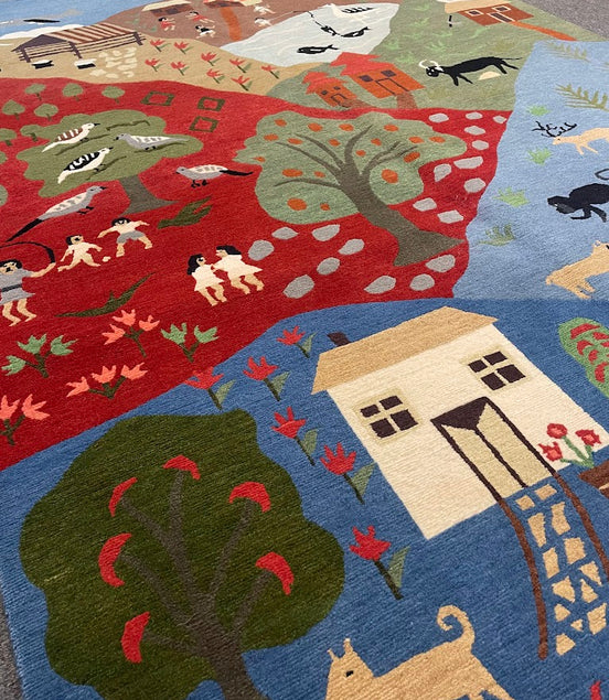 Tibetan Village 5'0 x 7'1