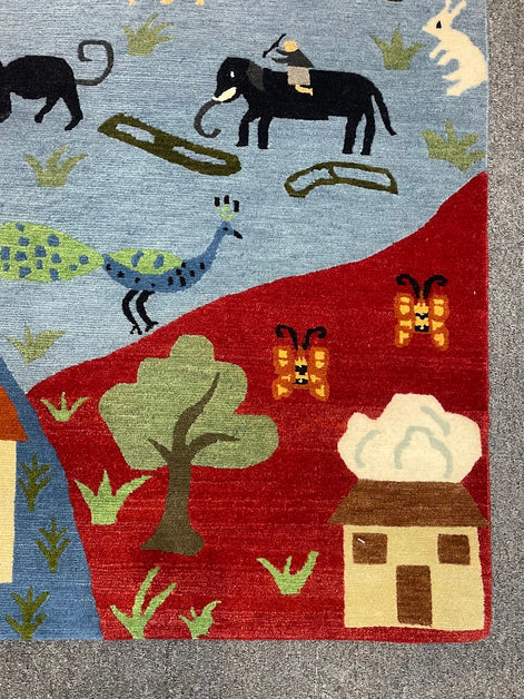 Tibetan Village 5'0 x 7'1