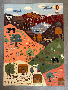 Tibetan Village 5'1 x 7'1
