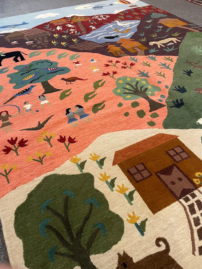 Tibetan Village 5'1 x 7'1