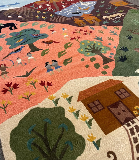 Tibetan Village 5'1 x 7'1