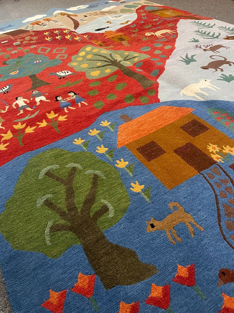 Tibetan Village 5'0 x 7'1