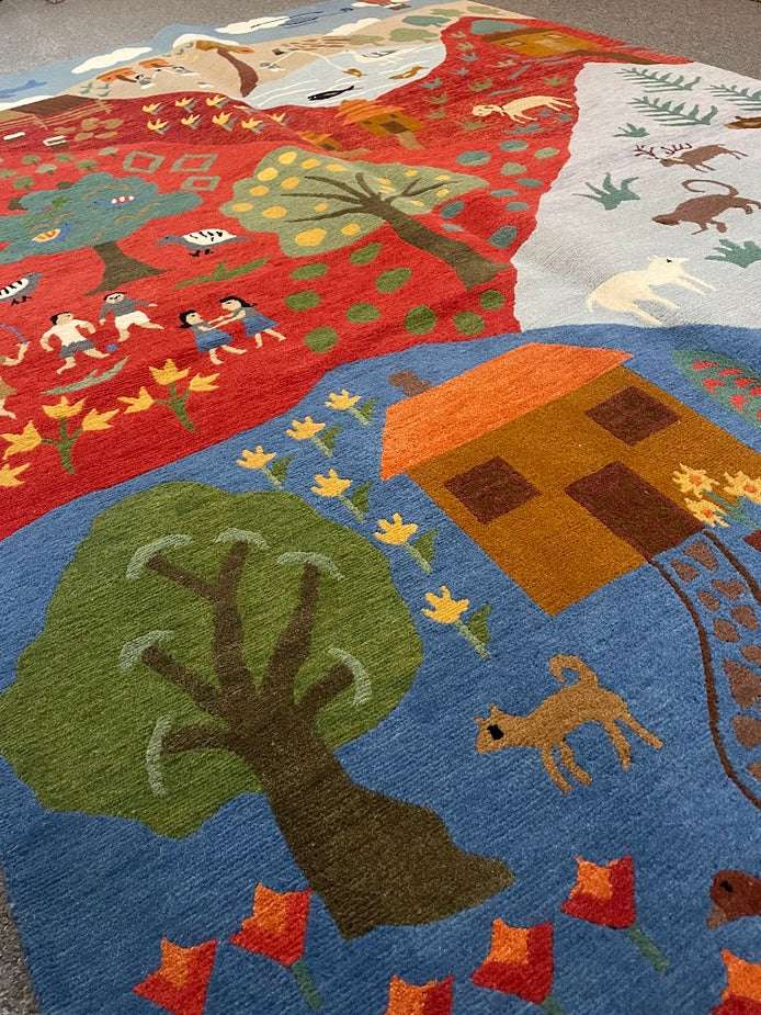 Tibetan Village 5'0 x 7'1