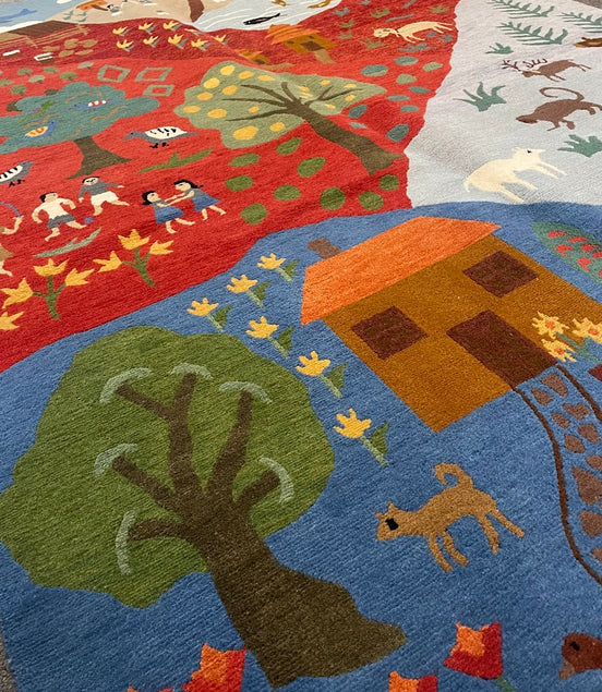 Tibetan Village 5'0 x 7'1