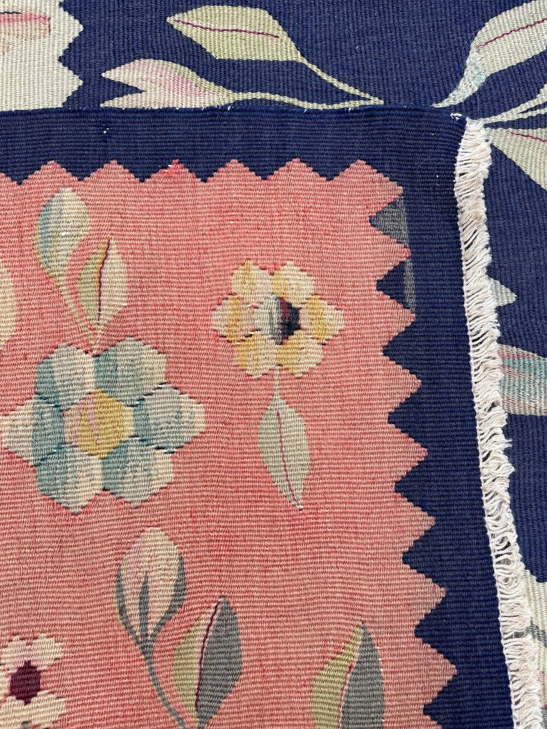Antique Ukranian Floral Kilim  6'2 x 9'8
