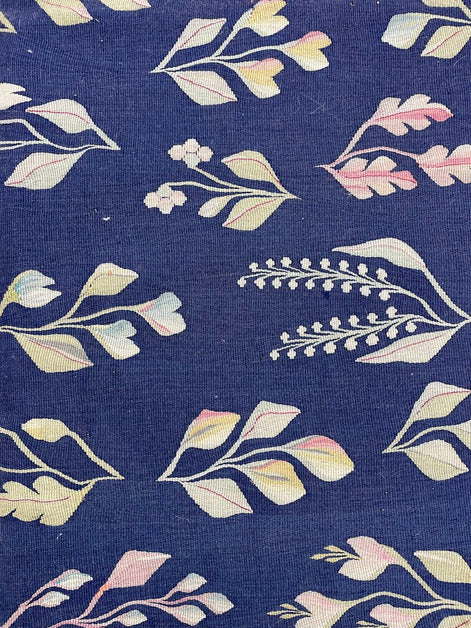 Antique Ukranian Floral Kilim  6'2 x 9'8