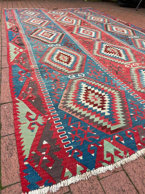 Antique Denizli Kilim 6'1 x 10'6