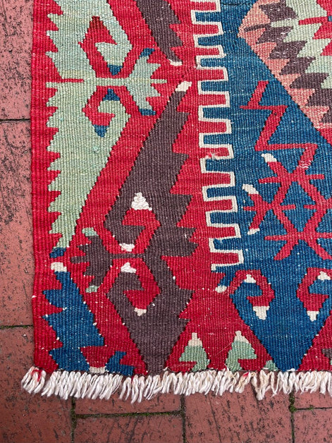 Antique Denizli Kilim 6'1 x 10'6