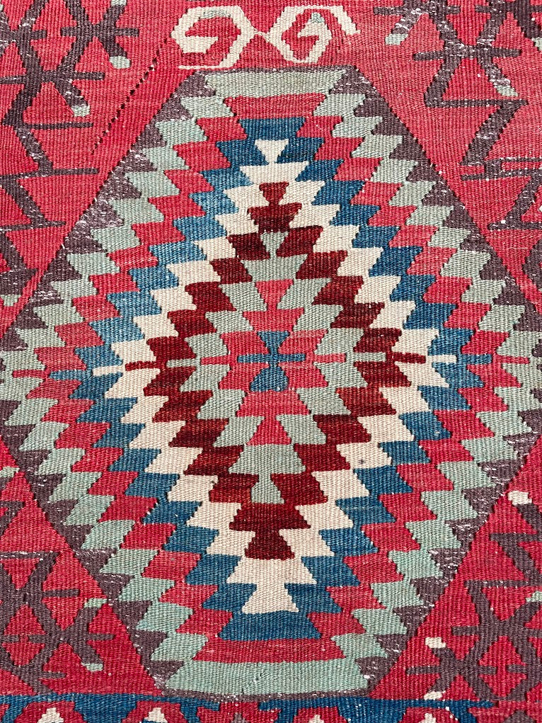 Antique Denizli Kilim 6'1 x 10'6