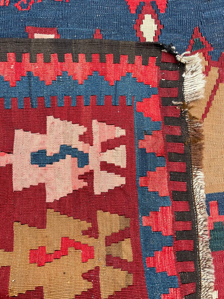 Antique Armenian Caucasian Kilim 6'8 x 12'5