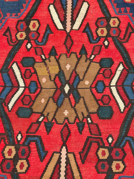 Antique Armenian Caucasian Kilim 6'8 x 12'5