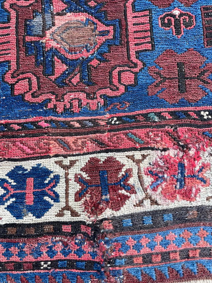 Antique Caucasian Sumak 4'10 x 8'7