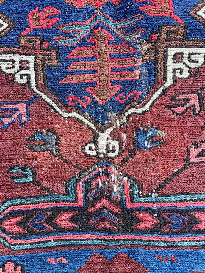 Antique Caucasian Sumak 4'10 x 8'7