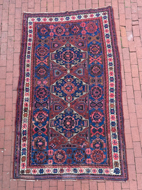 Antique Caucasian Sumak 4'10 x 8'7