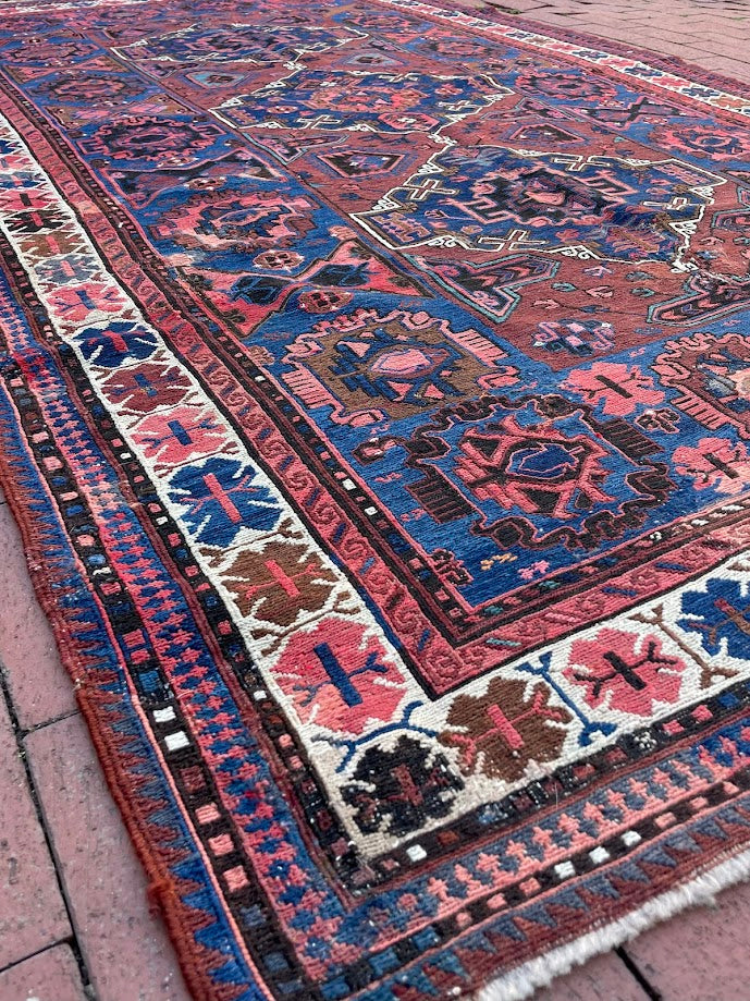 Antique Caucasian Sumak 4'10 x 8'7