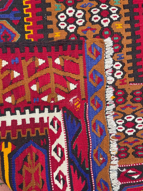 Turkish Esme Dowry Kilim 7'5 x 14'3