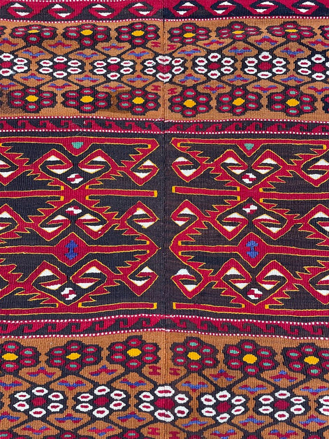 Turkish Esme Dowry Kilim 7'5 x 14'3
