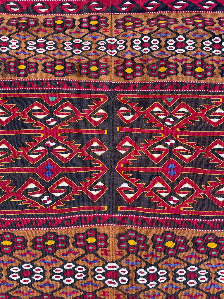 Turkish Esme Dowry Kilim 7'5 x 14'3