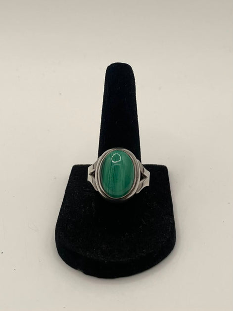 Malachite Silver Ring